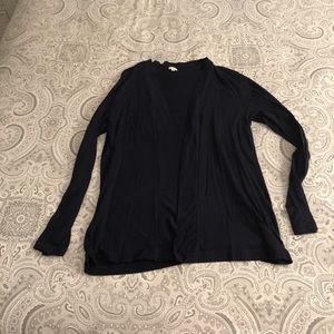 J. CREW Navy Open Lightweight Cardigan